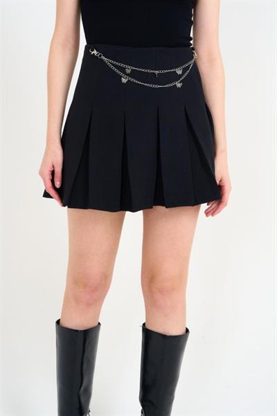 Zincirli Etek - Siyah