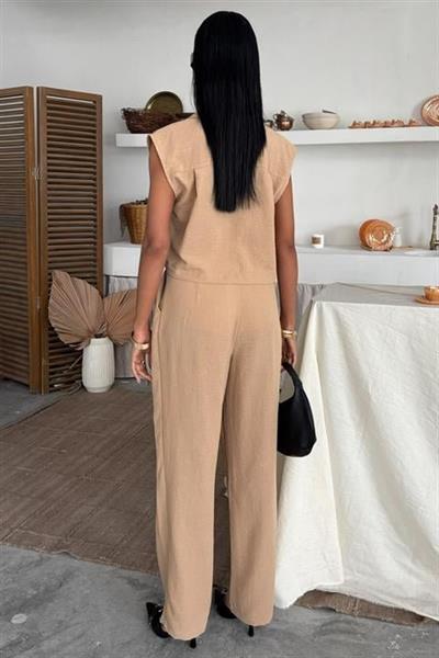 Zoe Crop Yelek Takım 9744-08