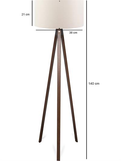 Ahşap Gövdeli Lambader