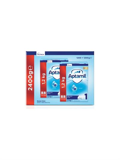 Aptamil 1 1200 gr Mega Size İkili Paket Bebek Sütü 0-6 Ay
