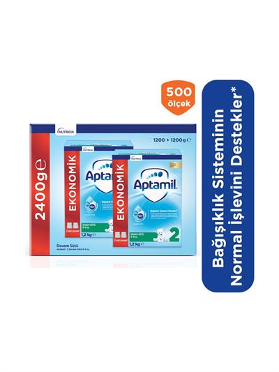 Aptamil 2 1200 gr Mega Size İkili Paket Devam Sütü 6-9 Ay
