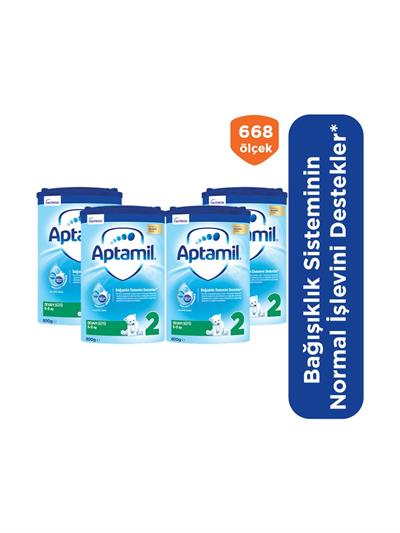 Aptamil 2 Devam Sütü 800 gr 6-9 Ay Akıllı Kutu x 4 Adet