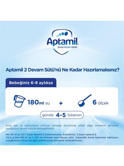 Aptamil 2 Devam Sütü Yeni Formül 1200 gr x 3 Adet