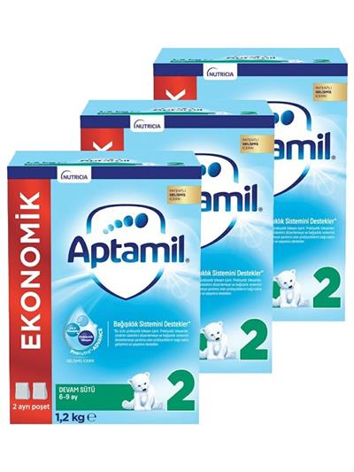 Aptamil 2 Devam Sütü Yeni Formül 1200 gr x 3 Adet