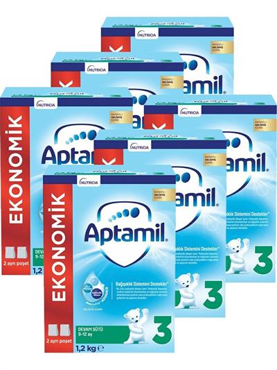 Aptamil 3 Devam Sütü Yeni Formül 1200 gr x 6 Adet