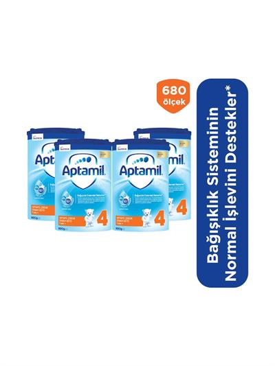 Aptamil 4 Çocuk Devam Sütü 800 gr 1 Yaş+ Akıllı Kutu x 4 Adet
