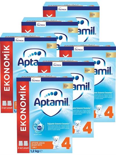 Aptamil 4 Çocuk Sütü Yeni Formül 1200 gr x 6 Adet