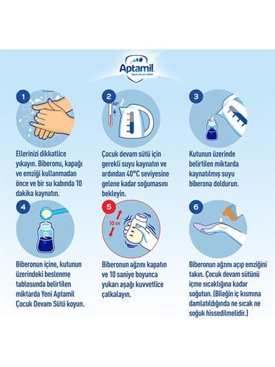 Aptamil 5 Çocuk Devam Sütü 350 g 2 Yaş+ Akıllı Kutu