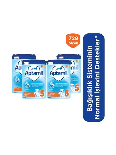 Aptamil 5 Çocuk Devam Sütü 800 gr 2 Yaş+ Akıllı Kutu x 4 Adet