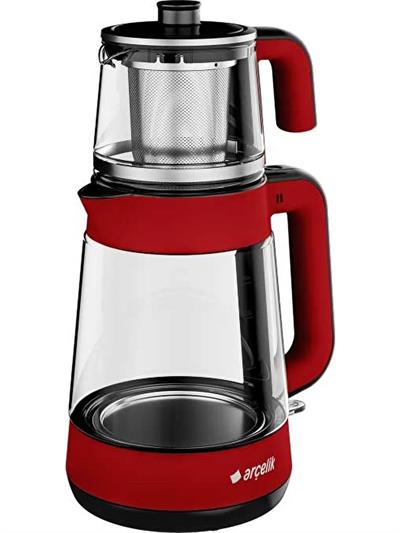 Arçelik CM 6964 K Resital 1900 W Cam Demlikli Çay Makinesi