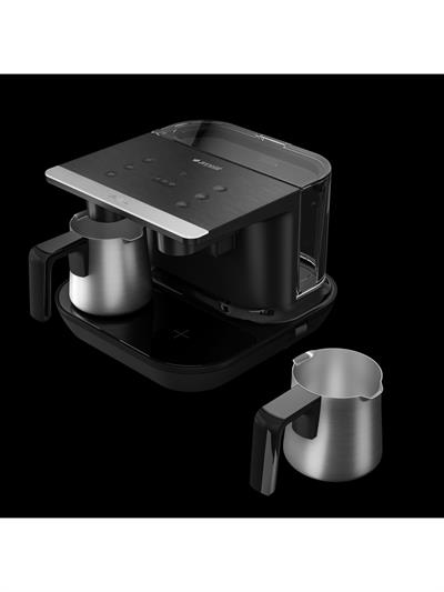 Arçelik TKM 9961 S Siyah Çelik İkili Türk Kahve Makinesi