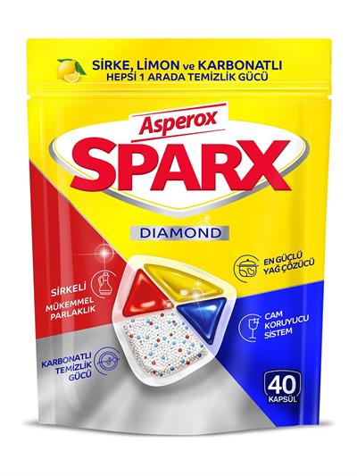 Asperox Sparx Bulaşık Makinesi Kapsülü 40 lı