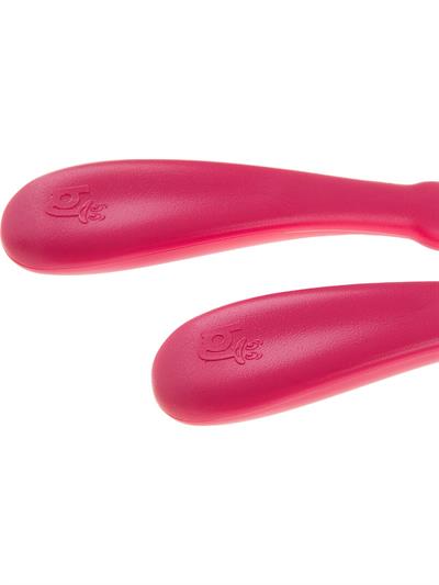 Baby Jem Paslanmaz Çelik Çatal Kaşık Seti Pembe