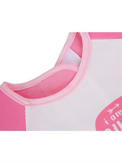 Baby Jem Poli Muşamba Kollu Önlük Pembe