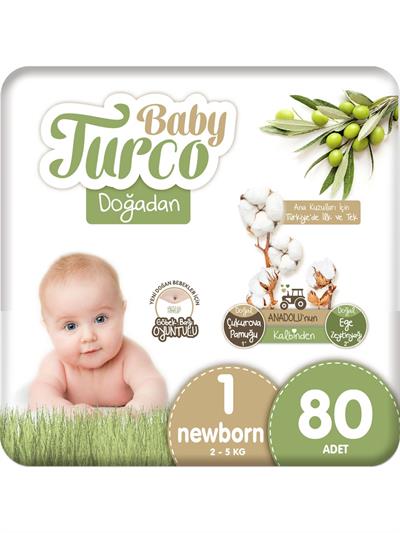 Baby Turco Doğadan 1 Numara Newborn 80 Adet
