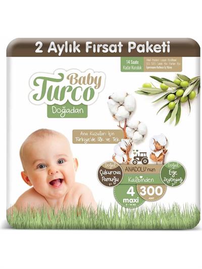 Baby Turco Doğadan 4 Numara Maxi 300lü
