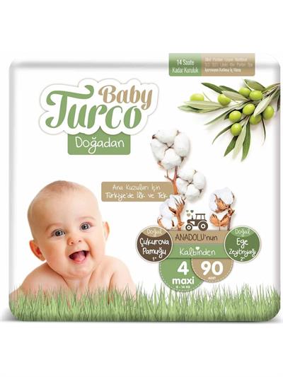 Baby Turco Doğadan 4 Numara Maxi 90lı