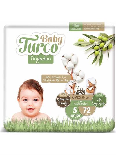 Baby Turco Doğadan 5 Numara Junior 72li
