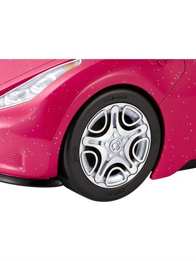 Barbie Barbie nin Havalı Arabası, Üstü Açık, Pembe Araba