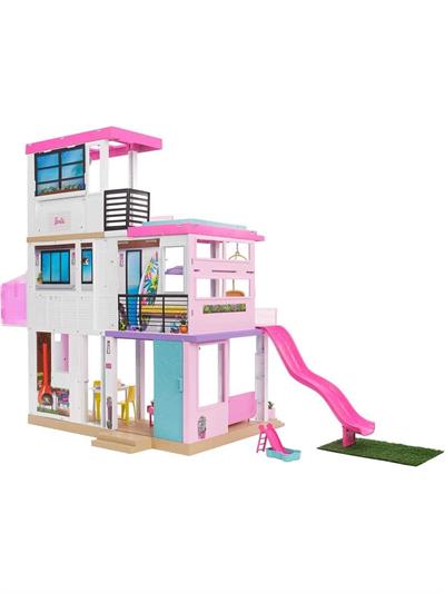 Barbie Barbie nin Rüya Evi (115 Cm) 75 ten Fazla Aksesuarı Bulunan 3 Katlı Oyuncak Bebek Evi