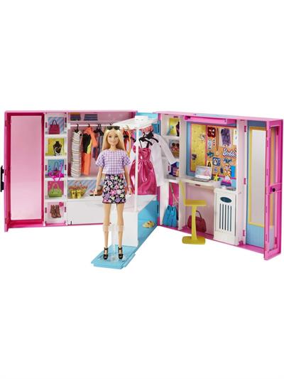 Barbie Barbie nin Rüya Gardırobu Barbie Bebek ve 25 ten Fazla Aksesuar İle
