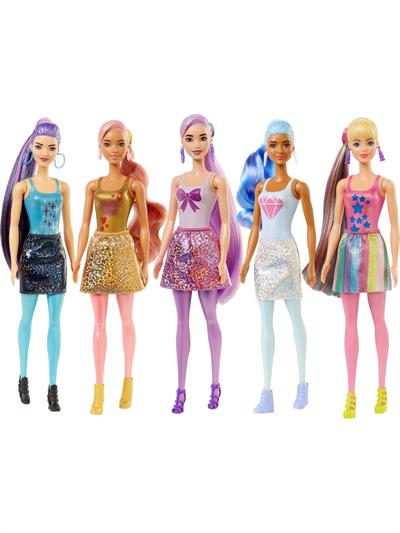 Barbie Color Reveal Renk Değiştiren Sürpriz Barbie Işıltılı Bebekler Serisi