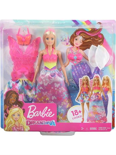 Barbie Dreamtopia Dönüşen Prenses Bebek Oyun Seti