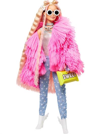 Barbie Extra - Pembe Ceketli; Unicorn Oyuncaklı Bebek