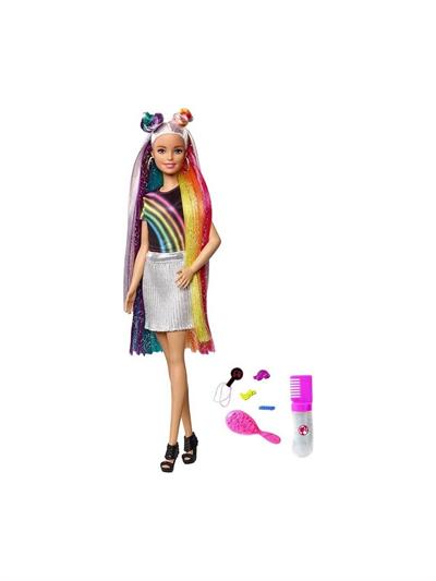 Barbie Gökkuşağı Renkli Saçlar Bebeği
