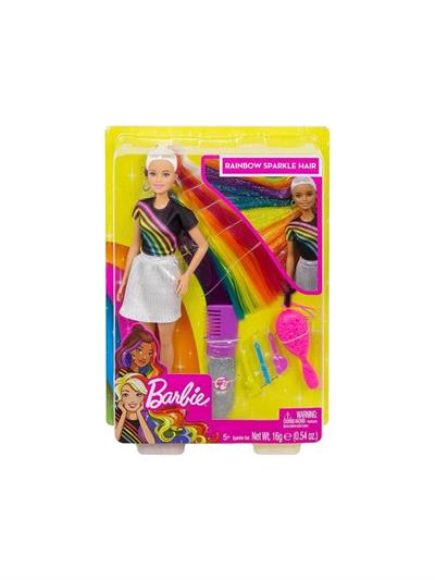 Barbie Gökkuşağı Renkli Saçlar Bebeği
