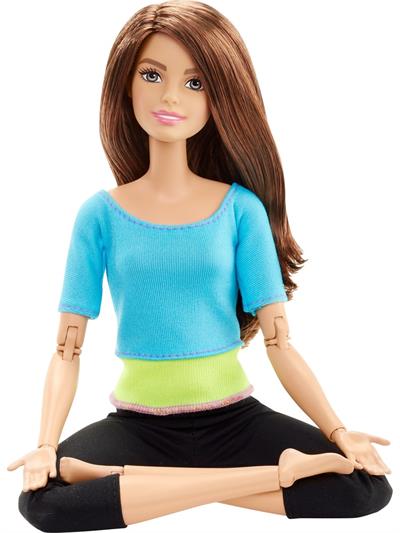 Barbie Sonsuz Hareket Bebeği, Kumral - Siyah Taytlı