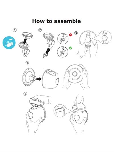 Bebebao Bb-P1 Giyilebilir Göğüs Pompası - Pembe