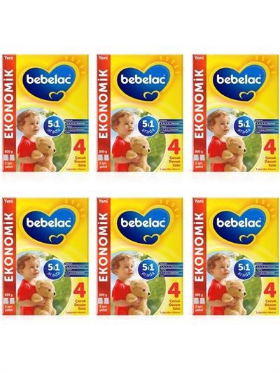 Bebelac 4 Bebek Devam Sütü 800 gr 6 Kutu