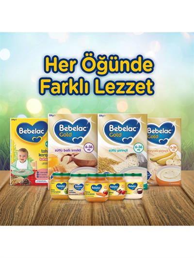 Bebelac Elma Şeftali Püreli Kavanoz Maması 125 gr