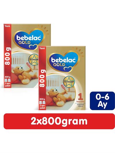 Bebelac Gold 1 Bebek Sütü 1600 gr (800 gr + 800 Gr) 0-6 Ay