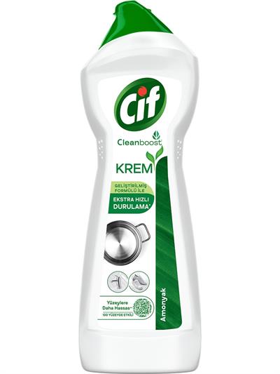 Cif Krem Yüzey Temizleyici Amonyaklı Yağ ve Kireç Sökücü