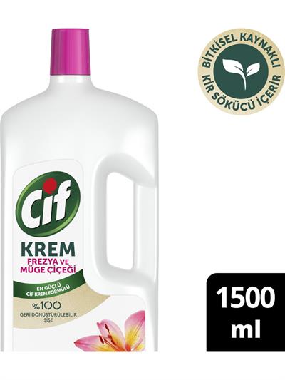 Cif Krem Yüzey Temizleyici Mutfak ve Banyo İçin Frezya ve Müge Çiçeği Kokulu