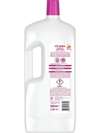 Cif Krem Yüzey Temizleyici Mutfak ve Banyo İçin Frezya ve Müge Çiçeği Kokulu