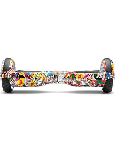 Citymate Elektrikli Kaykay Hoverboard Bluetooth Hoparlörlü 6.5 Inch Akıllı Dengeli - Grafiti Desenli