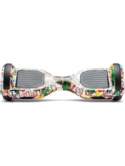 Citymate Elektrikli Kaykay Hoverboard Bluetooth Hoparlörlü 6.5 Inch Akıllı Dengeli - Grafiti Desenli