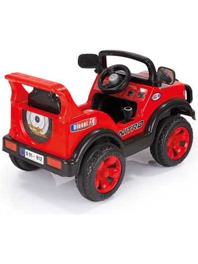 Dolu Nitro Jeep Akülü Araba 6V Kırmızı