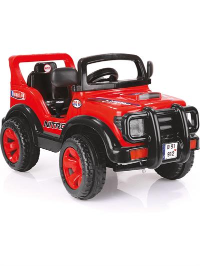 Dolu Nitro Jeep Akülü Araba 6V Kırmızı