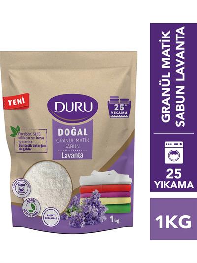 Duru Doğal Granül Matik Sabun Lavanta 1 kg 25 Yıkama