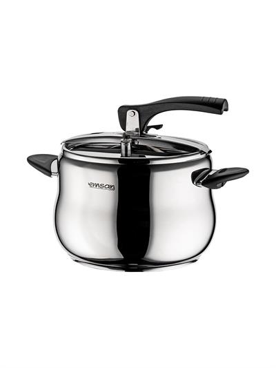 Emsan Burcu 4 Lt Paslanmaz Çelik Düdüklü Tencere