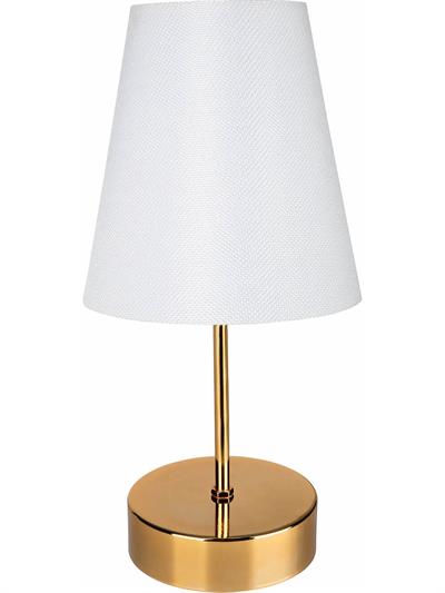 Estelya Abajur Gold Ayak / Beyaz Şapka