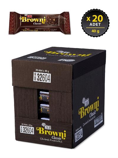Eti Browni Classic Çikolatalı Fındıklı Kek 40 g x 20 Adet
