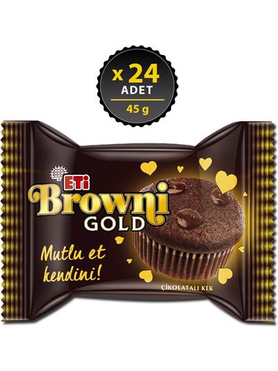 Eti Browni Gold Çikolata Soslu Çikolatalı Kek 45 gr x 24 Adet