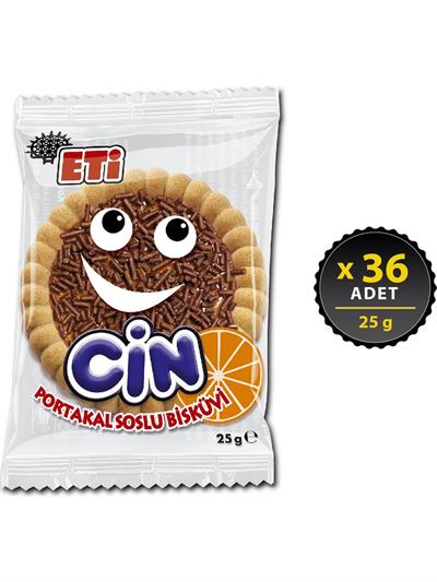 Eti Cin Portakallı Bisküvi 25 g x 36 Adet