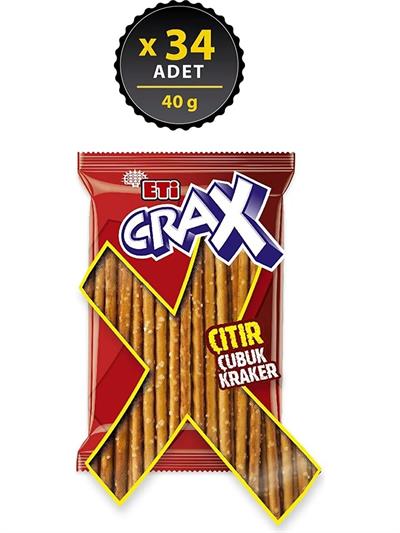 Eti Crax Çubuk Kraker 34 Adet x 40 gr