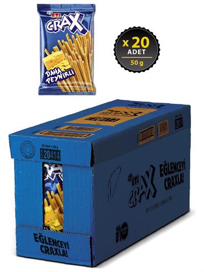 Eti Crax Peynirli Çubuk Kraker 50 g x 20 Adet